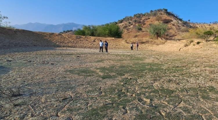 En el país hay varios municipios afectados por la sequía. En Omereque, hay lagunas que se han secado