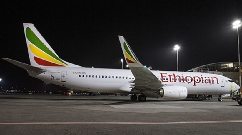 Un Boeing 737-800 de Ethiopian Airlines en el Aeropuerto Internacional Bole de Adís Abeba/Foto. RRSS
