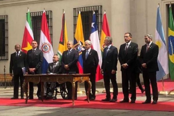Bolivia, Uruguay y Surinam se abstuvieron de firmar la declaración constitutiva de Prosur/Foto. RRSS