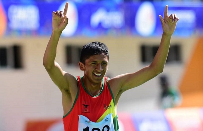Limbert Apaza obtuvo Otra Medalla de Bronce para Bolivia en los 3.000 mts con obstáculos. Foto: RRSS