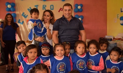 El Centro Pan de la localidad de Puente San Pablo, fue nuevamente equipado con materiales didácticos para el aprendizaje de los menores.