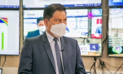El ministro de Salud y Deportes, Jeyson Auza.