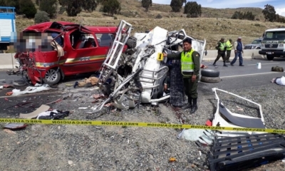 El accidente se registró en el sector denominado Morocollo. Foto: Policía Caminera.