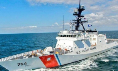 El USCG James de la Guardia Costera de EE.UU. en Charleston/Foto. RRSS
