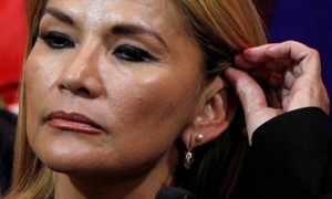 La presidenta Jeanine Añez 