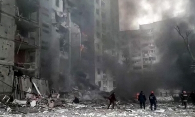 Daños a varios edificios en Ucrania