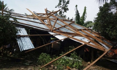 Así quedaron algunas estructuras en el municipio/Foto. RRSS
