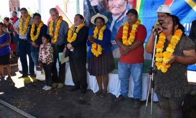 58 viviendas fueron entregadas en Yacuiba/Foto. Vicepresidencia 