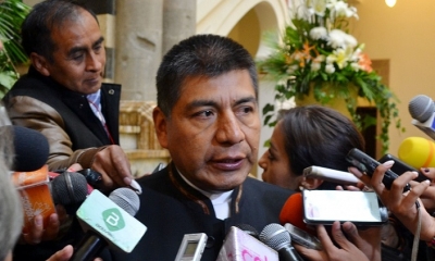 Fernando Huanacuni, canciller de Bolivia. Foto: ABI
