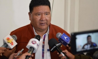 El presidente de la Cámara de Diputados, Sergio Choque