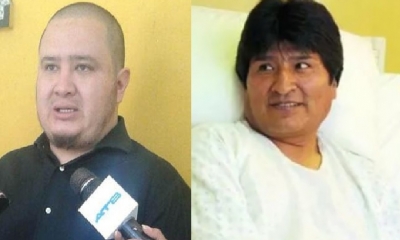 Rodrigo Valdivia y Evo Morales/Foto. Kandire