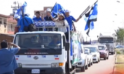 Distintos candidatos participaron de la caravana/Foto. Captura de pantalla