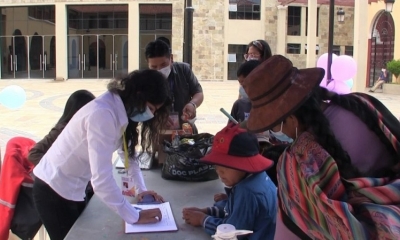 Registro a una familia que llegó a Tarija desde Potosí