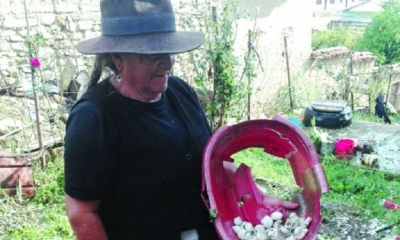 Impresiona el tamaño del granizo/Foto. RRSS