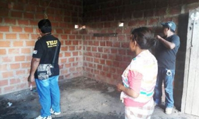Inspección. Personal de la Felcc de la Pampa de la Isla se constituyó en el domicilio afectado.