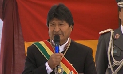 Presidente Evo Morales. Foto: BTV (Facebook)