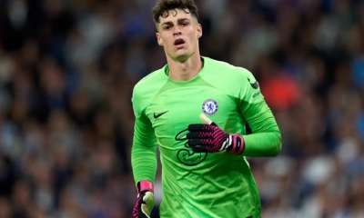 El portero español del Chelsea Kepa Arrizabalaga 