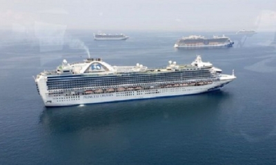 El crucero Ruby Princess, varado en el mar de Filipinas (foto referencial) | Fuente: Guardia Costera de Filipinas (vía EFE)