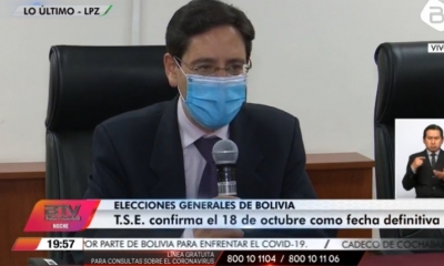 El presidente de TSE, Salvador Romero. | Btv