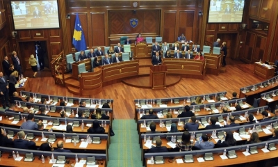 El Parlamento de la autoproclamada república de Kosovo, el 3 de febrero de 2020