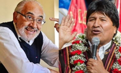 Evo Morales y Carlos Mesa/Foto. Kandire