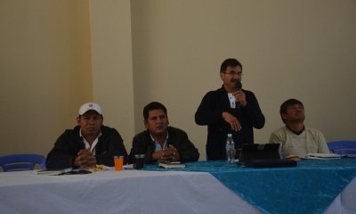 Cumbre del Agua, este sábado en Cochabamba. Foto: RRSS