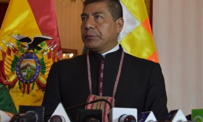 Fernando Huanacuni, canciller de Bolivia/Foto. RRSS