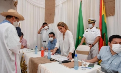 El acto de desagravio que se realizó en Trinidad. | Presidencia