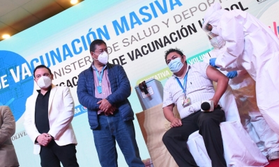 La vacunación alcanzó un “buen ritmo” en algunos departamentos como Oruro.