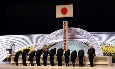 Acto de conmemoración en Tokio por el décimo aniversario del terremoto