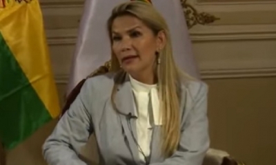 Jeanine Añez, presidente transitoria/Foto. Captura de pantalla 