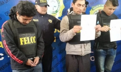 Los atracadores fueron presentados/Foto. RRSS