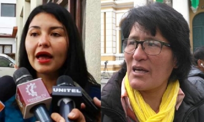 Shirley Franco y María Calcina/Foto. RRSS