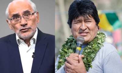 Carlos Mesa y Evo Morales/Foto. Kandire