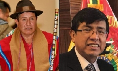 Rafael Quispe y Germán Huanca