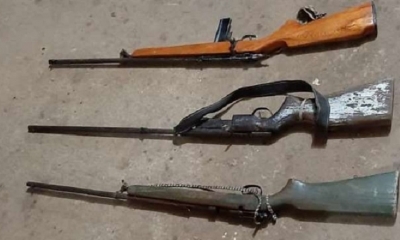 Armas decomisadas en San Matías