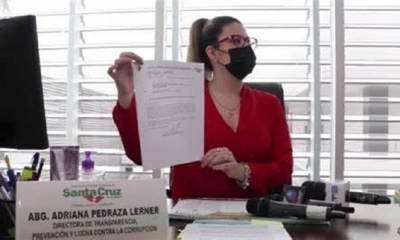 La directora de Transparencia de la Alcaldía de Santa Cruz, Adriana Pedraza