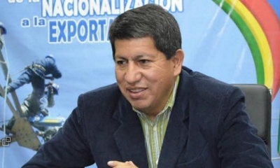 El ministro de Hidrocarburos, Luis Alberto Sánchez.