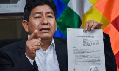 Edgar Montaño, ministro de Obras Públicas.