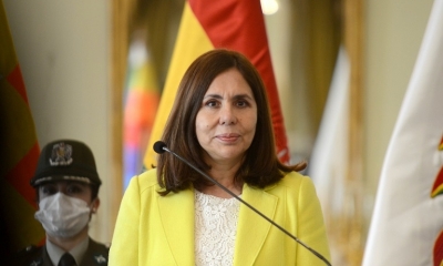 La excanciller del gobierno de facto, Karen Longaric