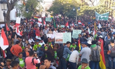 El cabildo rechaza exploración en Tariquía/Foto. RRSS