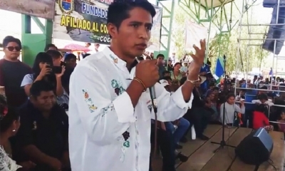 Andrónico Rodríguez, dirigente cocalero del Trópico. Foto/captura de pantalla RKC