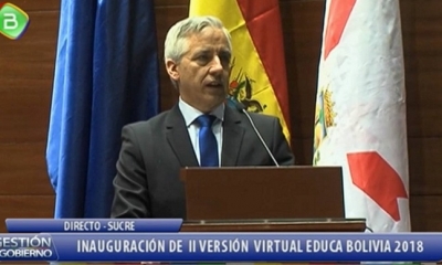 Captura de pantalla Bolivia Tv. Foto: Bolivia Tv En línea (Facebook)