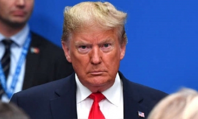 Según la acusación, Trump intentó presionar a Ucrania para que interfiriera en las elecciones de 2020 para ayudarlo. | Fuente: AFP