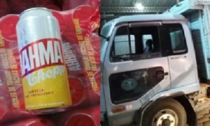  10.000 kilos de cerveza Brahma fue decomisada/Foto. ANB	