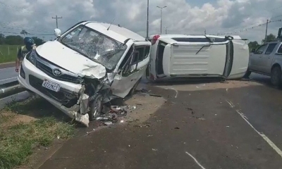 El accidente se produjo en el kilómetro 14 de la carretera al norte