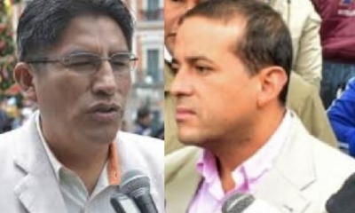 Félix Patzi y Luis Fernando Camacho/Foto. Kandire 