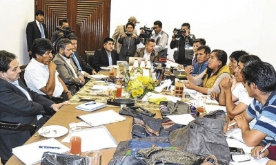 El sector productivo pidió la reunión para explicar la poca disponibilidad económica. Foto: EL DEBER