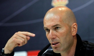 Zidane en la rueda de prensa previa al partido contra el Barça. Foto: EFE