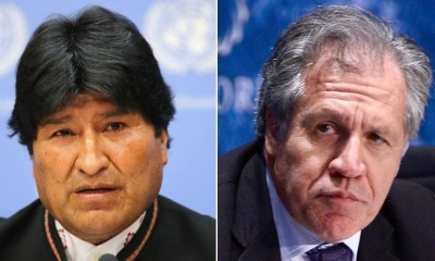 Evo Morales y el secretario de la OEA, Luis Almagro. | Agencias